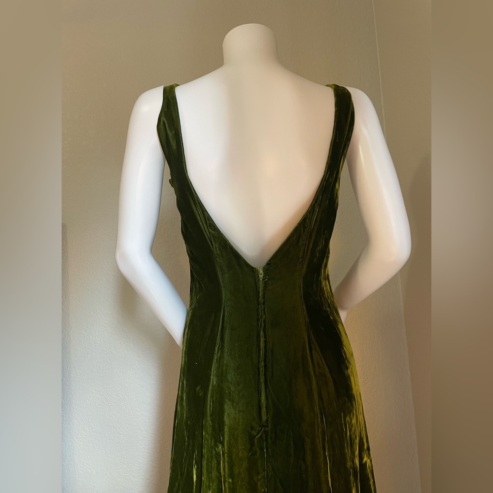 RARE! 80’s Betsey Johnson Punk label,crushed velvet dress - Picture 4 of 15
